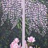 Wisteria and Magnolia Diptich 
30x100 Cms x 2 SOLD